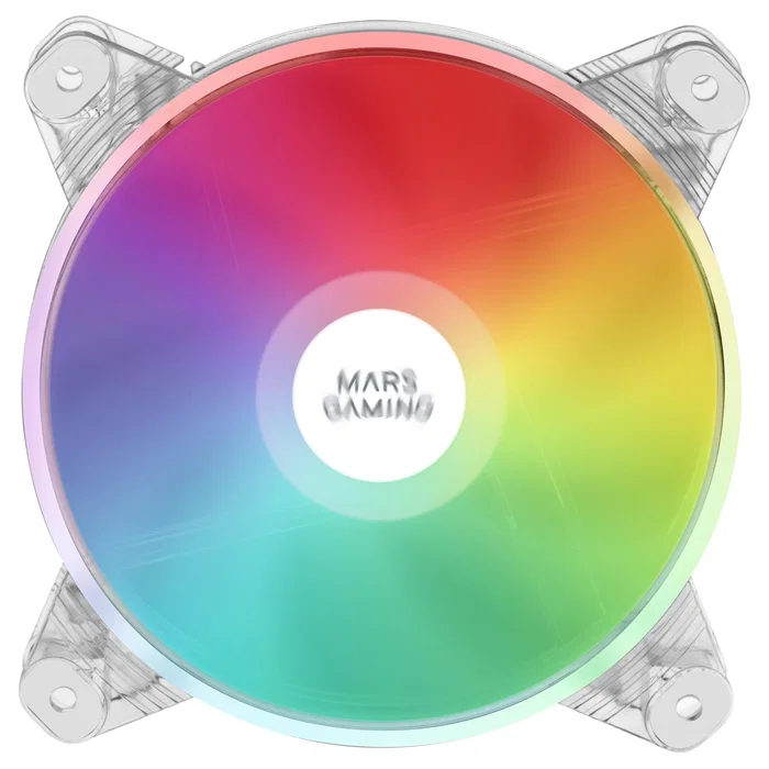 Mars Gaming MFD Ventilador de Caja RGB 12cm Transparente