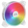 Mars Gaming MFD Ventilador para PC RGB 12cm Blanco - Iluminación Dual Chroma RGB, Ultra Silencioso (14dB), 1100 RPM, Conector 4 Pines, Antivibraciones, 1 Unidad