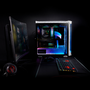 XPG BATTLECRUISER Torre Media Blanca PC Gaming con 4 ventiladores ARGB, Cristal Templado, USB-C, E-ATX