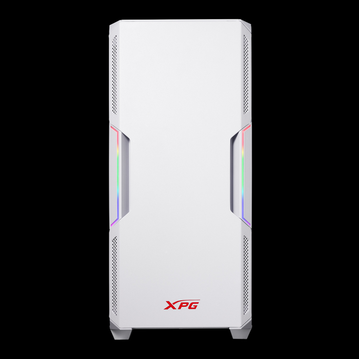 XPG STARKER Torre Media Blanca ATX Panel Frontal ARGB Ventilación Eficiente Compatible VGA Vertical