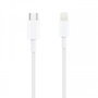 NANO CABLE Cable Lightning a USB-C 1.0m Blanco