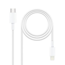 NANO CABLE Cable Lightning a USB-C 1.0M Blanco