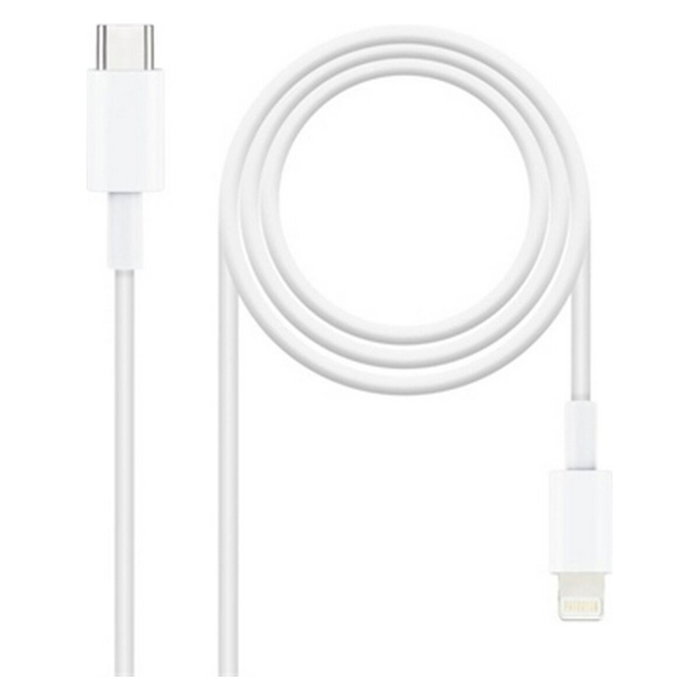 NANO CABLE Cable Lightning a USB-C 1.0m Blanco NANO CABLE Cable Lightning a USB-C 1.0m Blanco