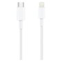 NANO CABLE Cable Lightning a USB-C 1.0m Blanco