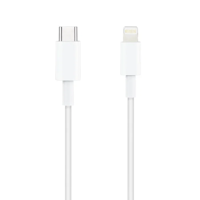 TooQ 10.10.0602 Cable Lightning a USB-C, 2 m, Macho a Macho, Blanco, Compatible con iPhone, iPad - RoHS