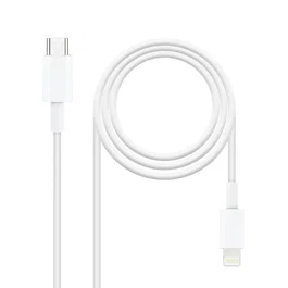 TooQ 10.10.0602 Cable Lightning a USB-C, 2 m, Macho a Macho, Blanco, Compatible con iPhone, iPad - RoHS
