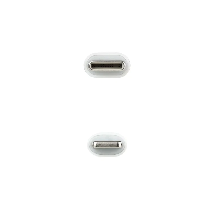 TooQ 10.10.0602 Cable Lightning a USB-C, 2 m, Macho a Macho, Blanco, Compatible con iPhone, iPad - RoHS