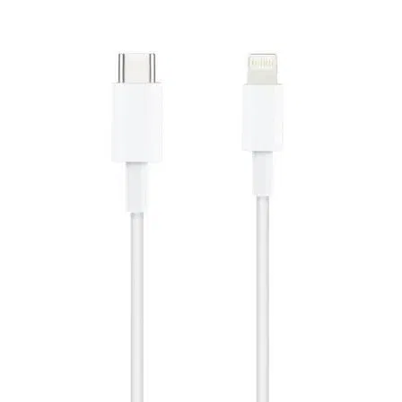Nano Cable 10.10.0602 Cable USB Tipo-C a Lightning Macho, 2m, Blanco