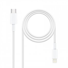 Nanocable Cable USB-C a Lightning Macho 2m Blanco
