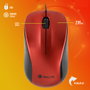 NGS Crew Ratón Óptico Ambidextro 1200 DPI Rojo