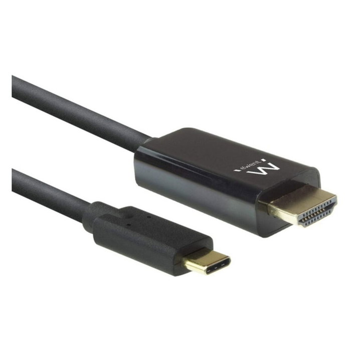 Ewent EW9824 Cable Adaptador USB Tipo C a HDMI 4K de 2 m Negro Ewent EW9824 Cable Adaptador USB Tipo C a HDMI 4K de 2 m Negro