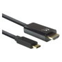 Ewent EW9824 Cable Adaptador USB Tipo C a HDMI 4K de 2 m Negro