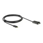 Ewent EW9824 Adaptador USB-C a HDMI Cable 2 Metros Negro - 4K Ultra HD 4096x2160 Pixeles a 60 Hz, Conectores Derecho Macho