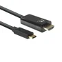 Ewent EW9824 Adaptador USB-C a HDMI Cable 2 Metros Negro - 4K Ultra HD 4096x2160 Pixeles a 60 Hz, Conectores Derecho Macho