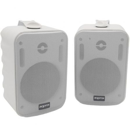 Approx Altavoz Bluetooth 2x20W con Kit de Montaje, Blanco