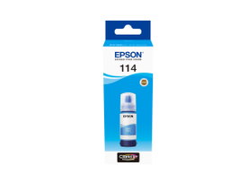 Epson Botella de Tinta T114 Cian 70 ml para EcoTank ET-8500 / ET-8550