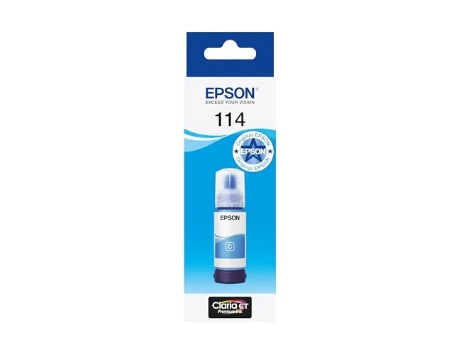 Epson Botella de Tinta Cian 114 de 70 ml para EcoTank ET-8500 / ET-8550