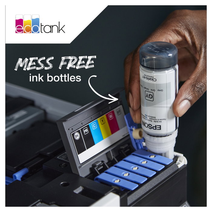 Epson Tinta Botella T114 Gris 70 ml para EcoTank ET-8500 / ET-8550