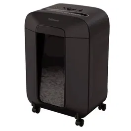 Fellowes LX85 Destructora de Papel Negra, Corte en Partículas de 4x40mm, Nivel P-4, Hasta 12 Hojas
