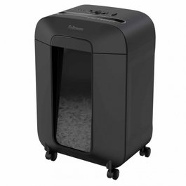 Fellowes 4400801 Destructora LX-85 Negra, 12 Hojas, Corte 4x40mm, 19L