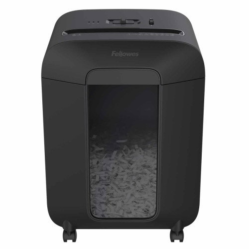Fellowes 4400801 Destructora LX-85 Negra, 12 Hojas, Corte 4x40mm, 19L