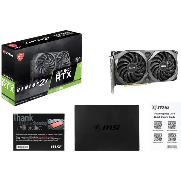 MSI GeForce RTX 3060 VENTUS 2X 12G OC 12GB GDDR6