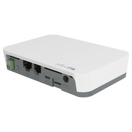 MikroTik RB924i-2nD-BT5&BG77 Router Inalambrico WiFi Bluetooth 5.2 RouterOS 650 MHz DIN IP20 1.5 dBi 2x100 Ethernet PoE Blanco