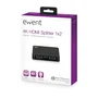 Ewent EW3720 Divisor HDMI Activo 1 Entrada a 2 Salidas, 4K Ultra HD a 30Hz, 3D 1080p, Compatible HDMI 1.4, HDCP 1.4, Alimentación por USB