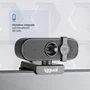 Iggual Webcam WC1080 Full HD 1080p - Cámara USB para Videollamadas con Micrófono Integrado, Plug & Play y Tapa Protectora