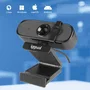 Iggual Webcam WC1080 Full HD 1080p - Cámara USB para Videollamadas con Micrófono Integrado, Plug & Play y Tapa Protectora