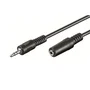 Ewent EC1651 Cable de Audio Estéreo 3m - 3.5mm Macho a 3.5mm Hembra, Negro