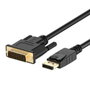 Ewent EC1442 Adaptador de Cable de Vídeo DisplayPort a DVI-D, 3 m, Negro