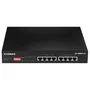 Edimax GS-1008PL V2 Switch Gestionado L2, Gigabit Ethernet 8 Puertos, PoE+ (Alimentación 70W), Montaje en Rack 1U, Negro