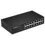 Edimax GS-1016 V2 Switch Gestionado 16 Puertos Gigabit (10/100/1000) Negro, 32 Gbit/s, Montaje Rack/Pared, QoS, Full Duplex, Sin Ventilador