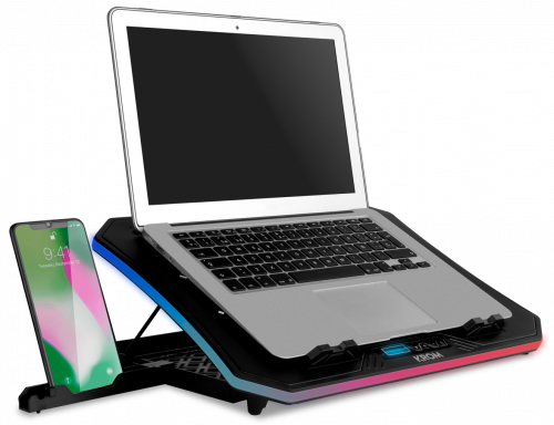 Krom Kooler Base de Refrigeración RGB para Portátiles hasta 19 pulgadas Krom Kooler Base de Refrigeración RGB para Portátiles hasta 19 pulgadas