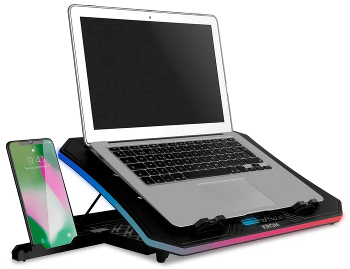 Krom Kooler Base de Refrigeración RGB para Portátiles hasta 19 pulgadas