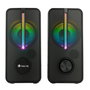 NGS GSX-150 Altavoces Gaming con Iluminación LED RGB, 12W, Negro
