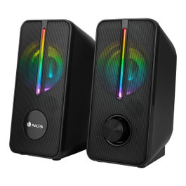 NGS GSX-150 Altavoces Gaming con Iluminación LED RGB, 12W, Negro