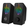 NGS GSX-150 Altavoces Gaming con Iluminación LED RGB, 12W, Negro