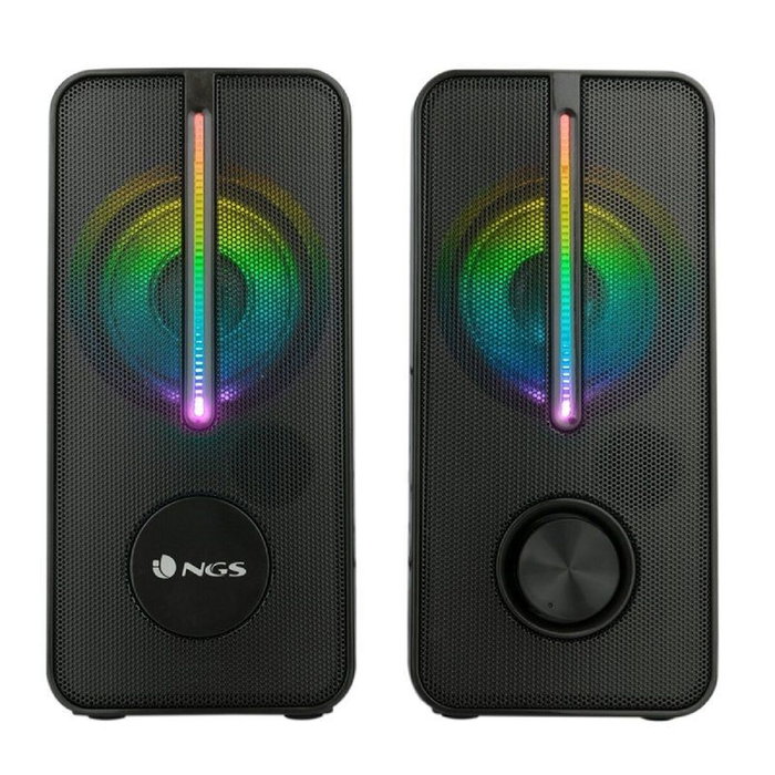 NGS GSX-150 Altavoces Gaming con Iluminación LED RGB, 12W, Negro NGS GSX-150 Altavoces Gaming con Iluminación LED RGB, 12W, Negro