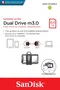 SanDisk Ultra Dual m3.0 64 GB USB Type-A / Micro-USB