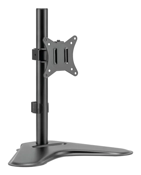 Iggual Soporte para Monitor IGG317112 - Soporte de Sobremesa Ergonómico con Ajuste de Altura, Inclinación y Rotación 360° para Monitores 13" a 32" (Negro)