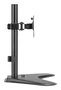 Iggual Soporte para Monitor IGG317112 - Soporte de Sobremesa Ergonómico con Ajuste de Altura, Inclinación y Rotación 360° para Monitores 13" a 32" (Negro)