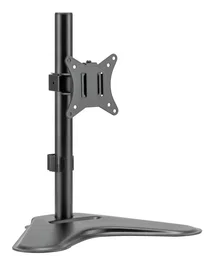 Iggual Soporte para Monitor IGG317112 - Soporte de Sobremesa Ergonómico con Ajuste de Altura, Inclinación y Rotación 360° para Monitores 13" a 32" (Negro)