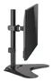 Iggual Soporte para Monitor IGG317112 - Soporte de Sobremesa Ergonómico con Ajuste de Altura, Inclinación y Rotación 360° para Monitores 13" a 32" (Negro)