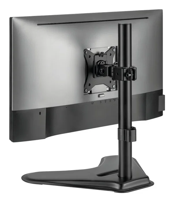 Iggual Soporte para Monitor IGG317112 - Soporte de Sobremesa Ergonómico con Ajuste de Altura, Inclinación y Rotación 360° para Monitores 13" a 32" (Negro)