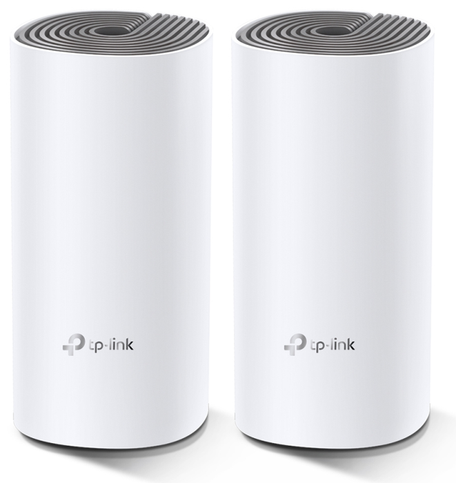 TP-Link Deco E4 (2-pack) Sistema de Malla Doble Banda Wi-Fi 5 (802.11ac) hasta 1167 Mbit/s Color Blanco y Gris