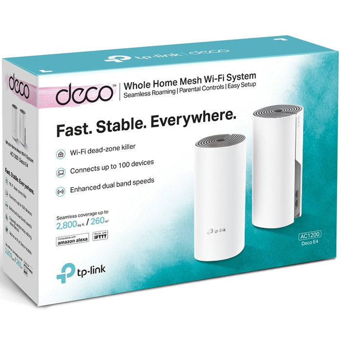TP-Link Deco E4 (2-pack) AC1200 Doble Banda Wi-Fi 5