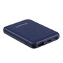 Intenso PowerBank XS5000 DK Blue - 5000 mAh - Batería Externa Portátil con Cables USB-A y USB-C