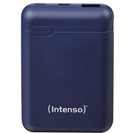Intenso PowerBank XS5000 DK Blue - 5000 mAh - Batería Externa Portátil con Cables USB-A y USB-C